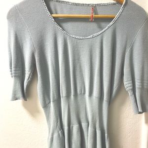 100% Authentic Prada Sky Blue Vintage Cotton Top